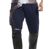 Han solo adult costume with digitally printed belt and holster.