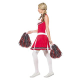 Cheerleader dress and pom poms for adults