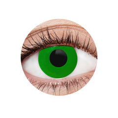Channel your inner superhero with the EyeFX Hero Green Contact Lenses – perfect for cosplay, Halloween, or high-impact costume transformations. These vibrant green non-prescription lenses deliver a powerful, piercing gaze that demands attention. Made from soft, breathable Polyhema for lasting comfort, and reusable for up to 12 months with proper care.
Includes a durable hard lens case for safe storage.
Features:
• Vivid green colour for bold, heroic eyes
• 12-month reusable (zero power / plano)
• Soft Pol
