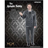 Gomez Addams Family Men's Costume, pinstripe jacket with mock top, pants and mo.