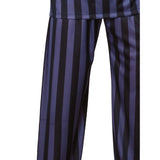 gomez addams deluxe costume matching stripe jacket and pants.