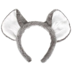 Grey koala ears on black headband – Australia Day costume accessory