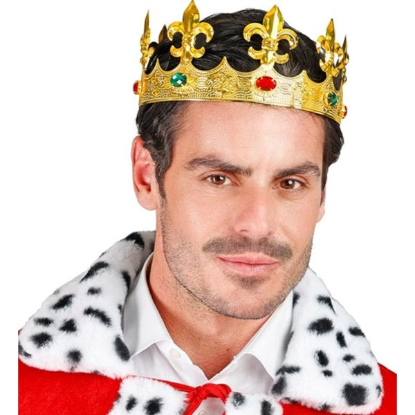 Metal Gold Crown With Gems Royal Costume Crown Cracker Jack metal-gold-crown-with-gems-royal-costume-crown-cracker-jack