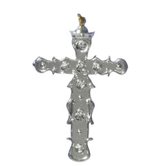 Gold and silver metallic novelty cross necklaces for religious and themed costumes