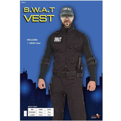 S.W.A.T. Vest, unisex, several pockets, zip up great for Halloween
