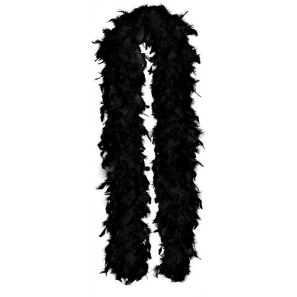 Feather Boa Black 1.83cm Cracker Jack Costumes Brisbane