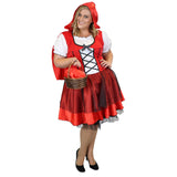 Red Hood Sweetie Fairytale Costume - Plus