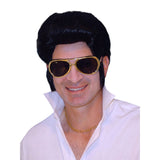 Rock and roll wig with large quiff.