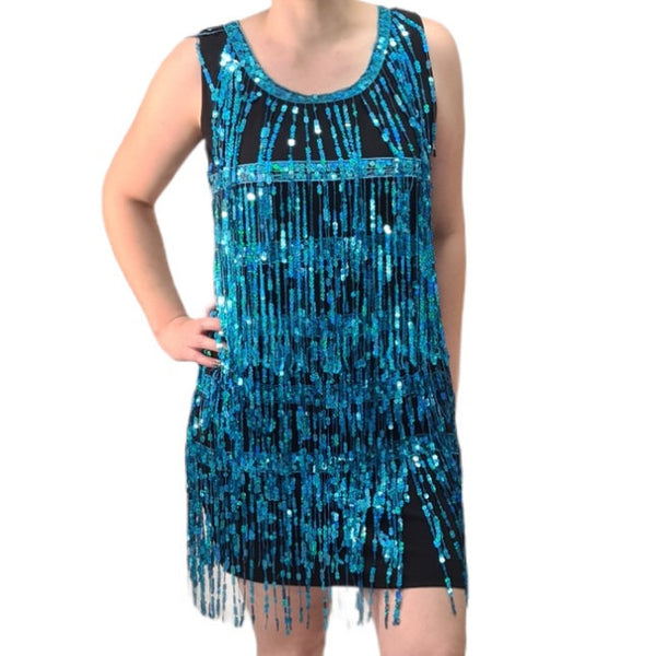 Light Blue Sequin Flapper - Hire Cracker Jack Costumes Brisbane Light Blue Sequin Flapper - Hire Cracker Jack Costumes Brisbane