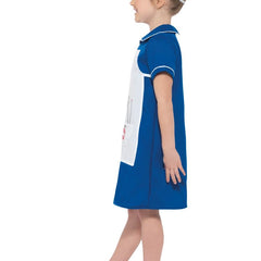 Girls Blue Nurse Costume