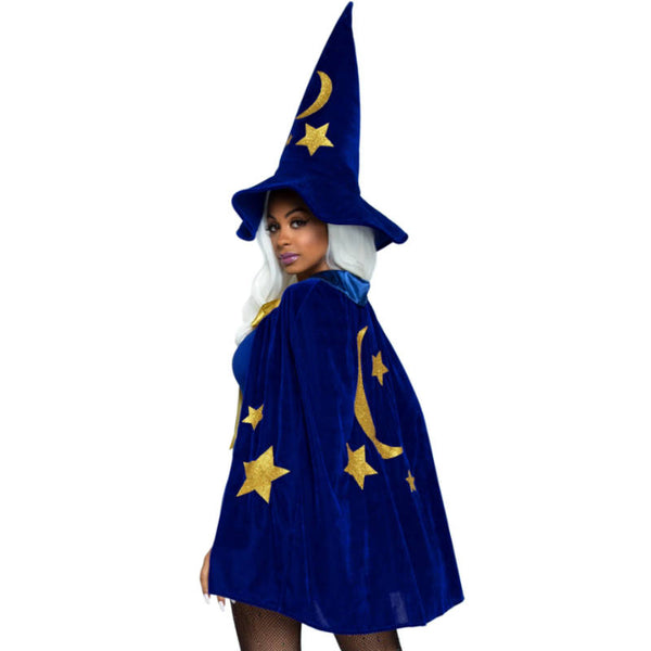 Velvet Moon & Stars Cape & Wizard Hat Cracker Jack Costumes Brisbane