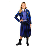 Wednesday Nevermore Deluxe Blue Academy Uniform-Adult