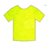 Fishnet Top Short Sleeve - Yellow