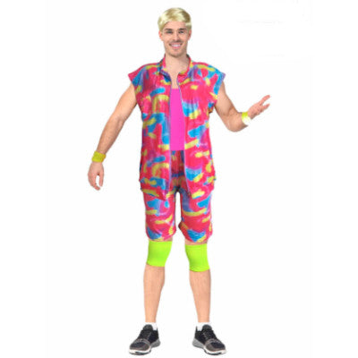 Adult 80s Work Out Man Costume