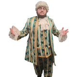 18th Century Baron Costume – Hire, aristocratic period coat with waistcoat and wig, Brisbane