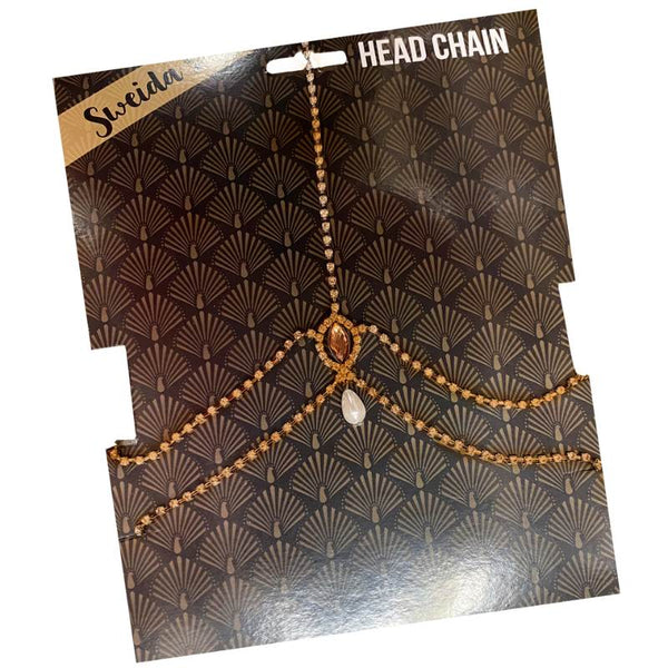 1920's Flapper Rose Gold Head Chain – Cracker Jack Costumes Brisbane