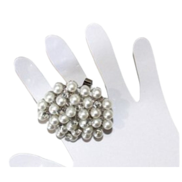 1920s pearl ring with lots of tiny pearls.