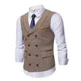 Side view of 1920s coffee vest set for hire