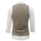 Back view of 1920s khaki vest set