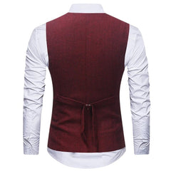 1920s red vest set for hire with hat and bow tie