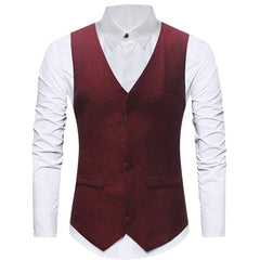 1920s red vest set for hire with hat and bow tie