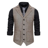 1920s tan vest set for hire with hat and bow tie