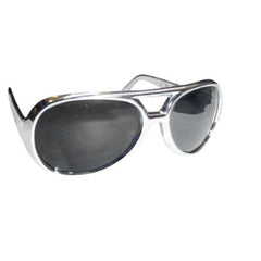 1970s retro men’s glasses in gold and silver frames with dark lenses