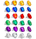 Costume Ring with Faux Gemstone – Assorted Colours