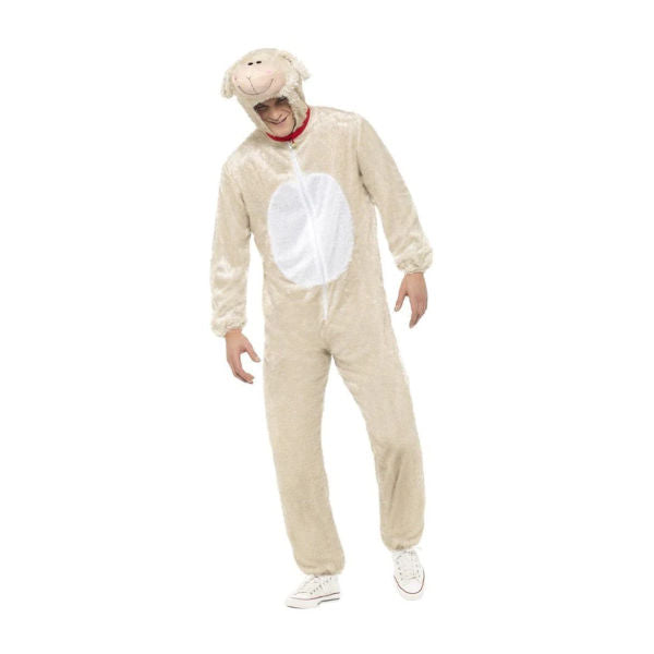Adult Lamb All in One Hooded Costume