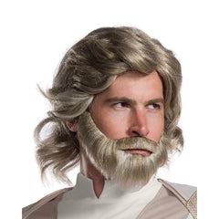 luke skywalker the last jedi accessory kit includes blonde wig, beard and mo set.
