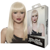 Long Blonde Wig w/Fringe-Natural Look Range