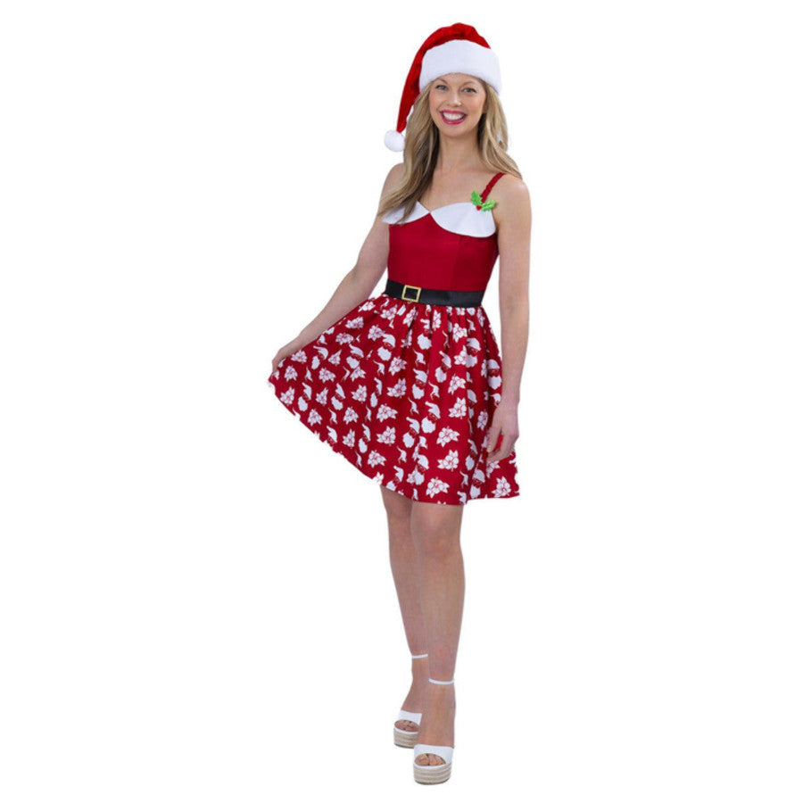 australian christmas dress white christmas dresses Miss Santa Style Australian Christmas Ladies Dress with Hat