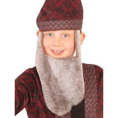 Dumbledore Child Robe digitally printed, hat and beard.