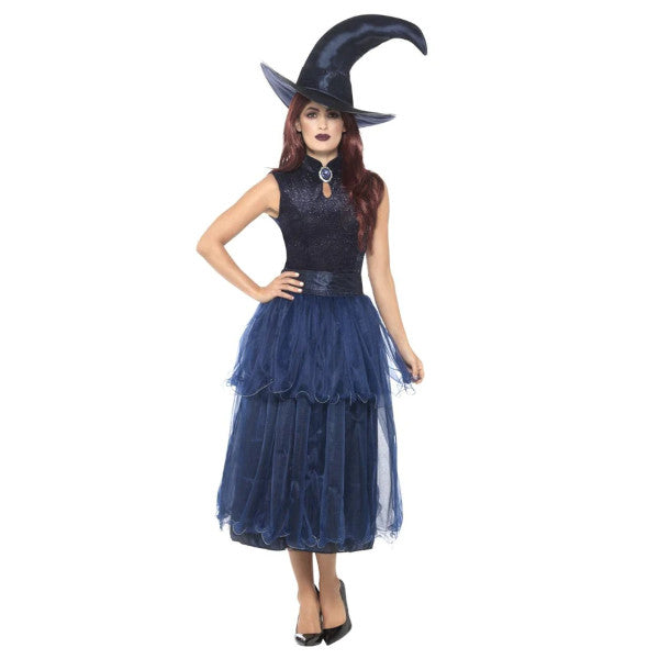 Deluxe Midnight Blue Witch Women's Costume
