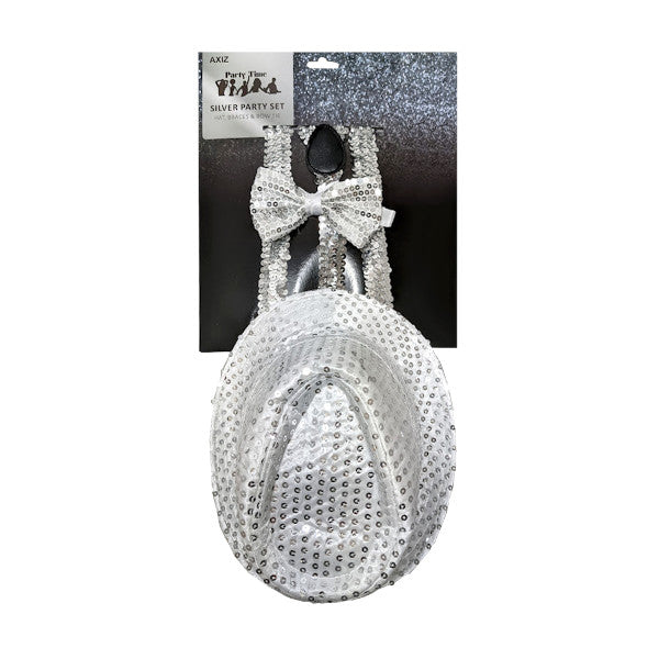 Glitter Silver Men's Set