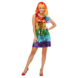 All That Glitters Rainbow Dress-Multi-Coloured
