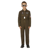 Top Gun Maverick Child's Aviator Costume, Green