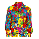 Colourful flower print shirt for men