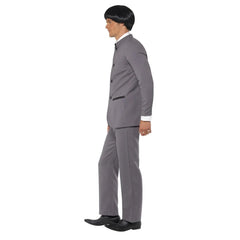 Men’s 60s grey suit costume with jacket and trousers