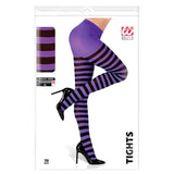 Packaged striped pantyhose