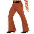 70s Brown Flared Trousers Mens