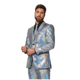 70s disco baller suit costume for men front view