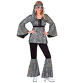 70s Disco Style Silver Waves Costume – Ladies