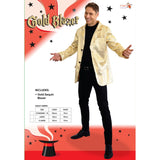 Packaging for 70s gold sequin jacket