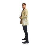 70s gold sequin blazer great for Christmas and New Year parties
