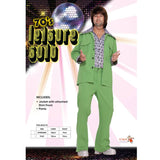 Green 70s Leisure Suit with Safari Jacket and Flared Pants – Dr Toms