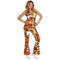 70s Groovy Style Jumpsuit – Tubes Print
