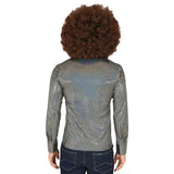 Men's 70s Silver Disco Shirt – back view