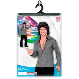 Men's 70s Silver Disco Shirt – Widmann packaging