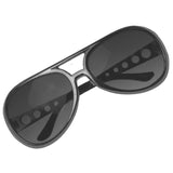 70s Silver Frame Glasses, elvis style glasses